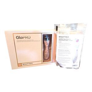 BeautyBio GloPRO Microneedling Rejuvenation Tool & Attachment Head Pink Leopard